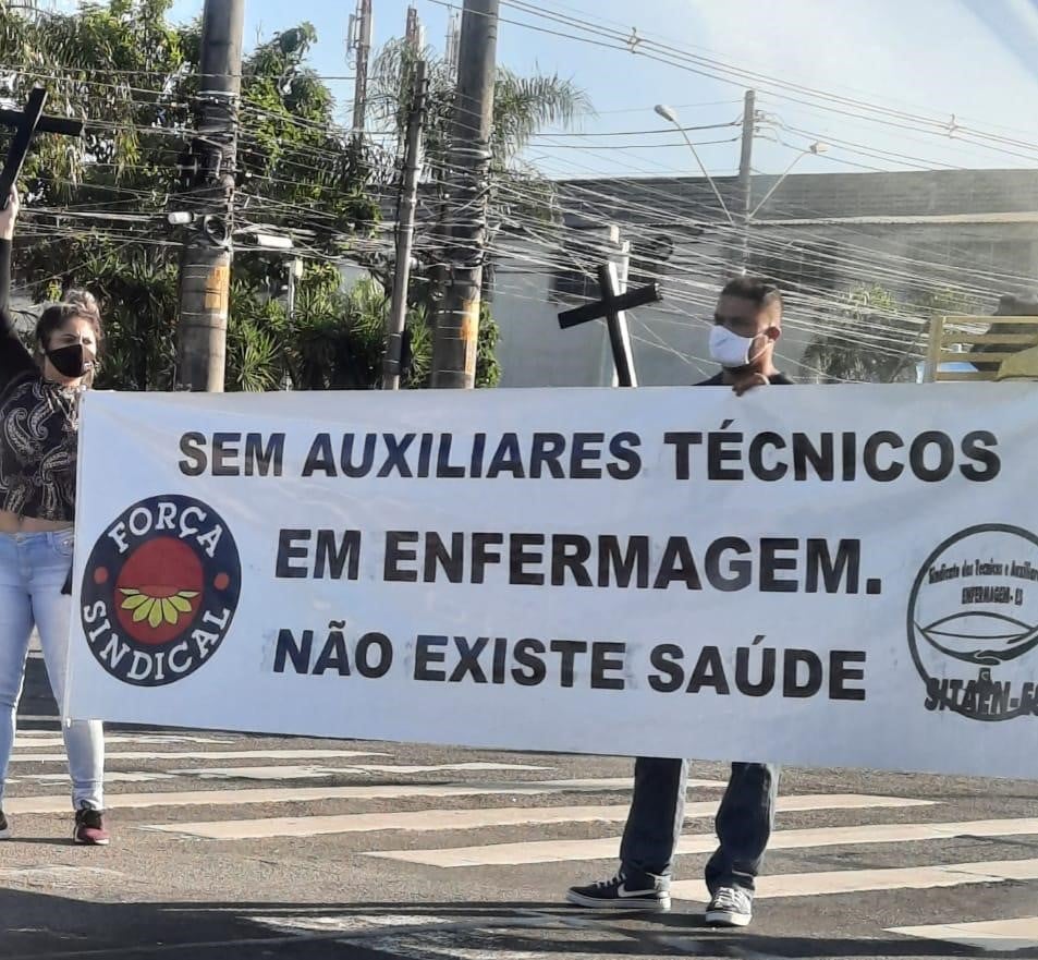 A Gazeta Protesto De Profissionais Da Enfermagem Complica O Tr Nsito