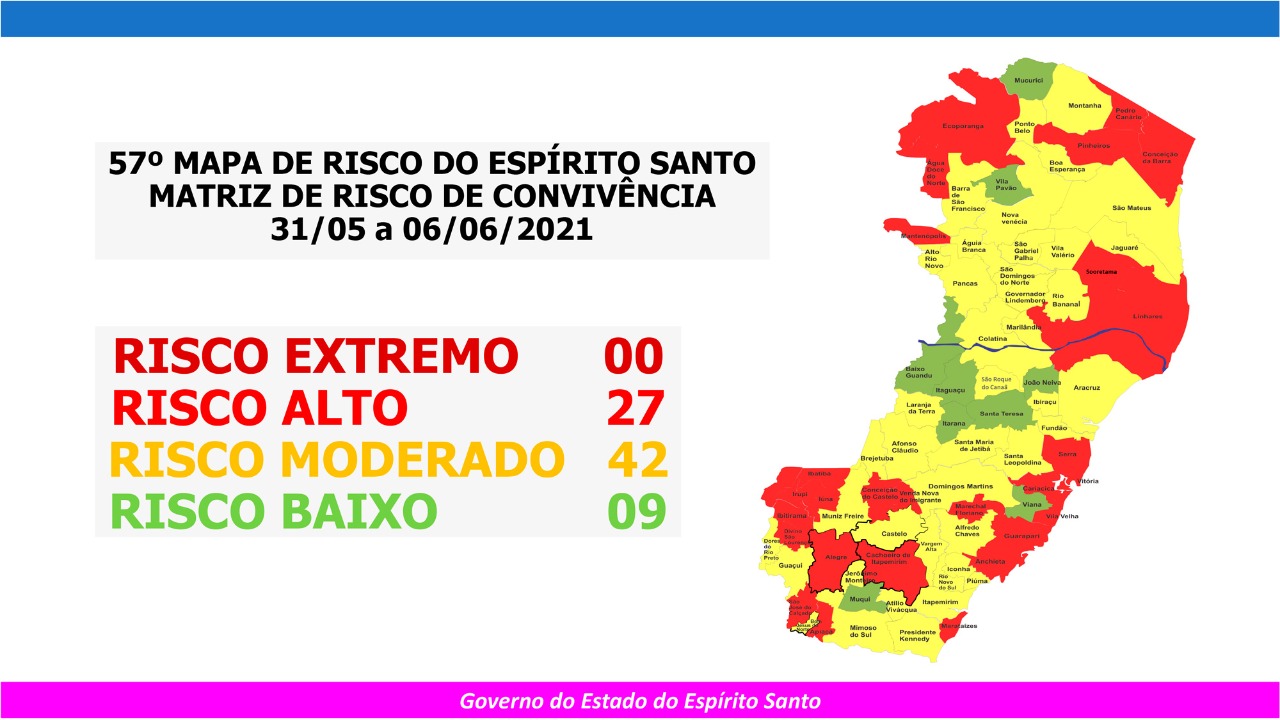 A Gazeta Mapa De Risco Vit Ria Vai Para Risco Alto De Transmiss O Da