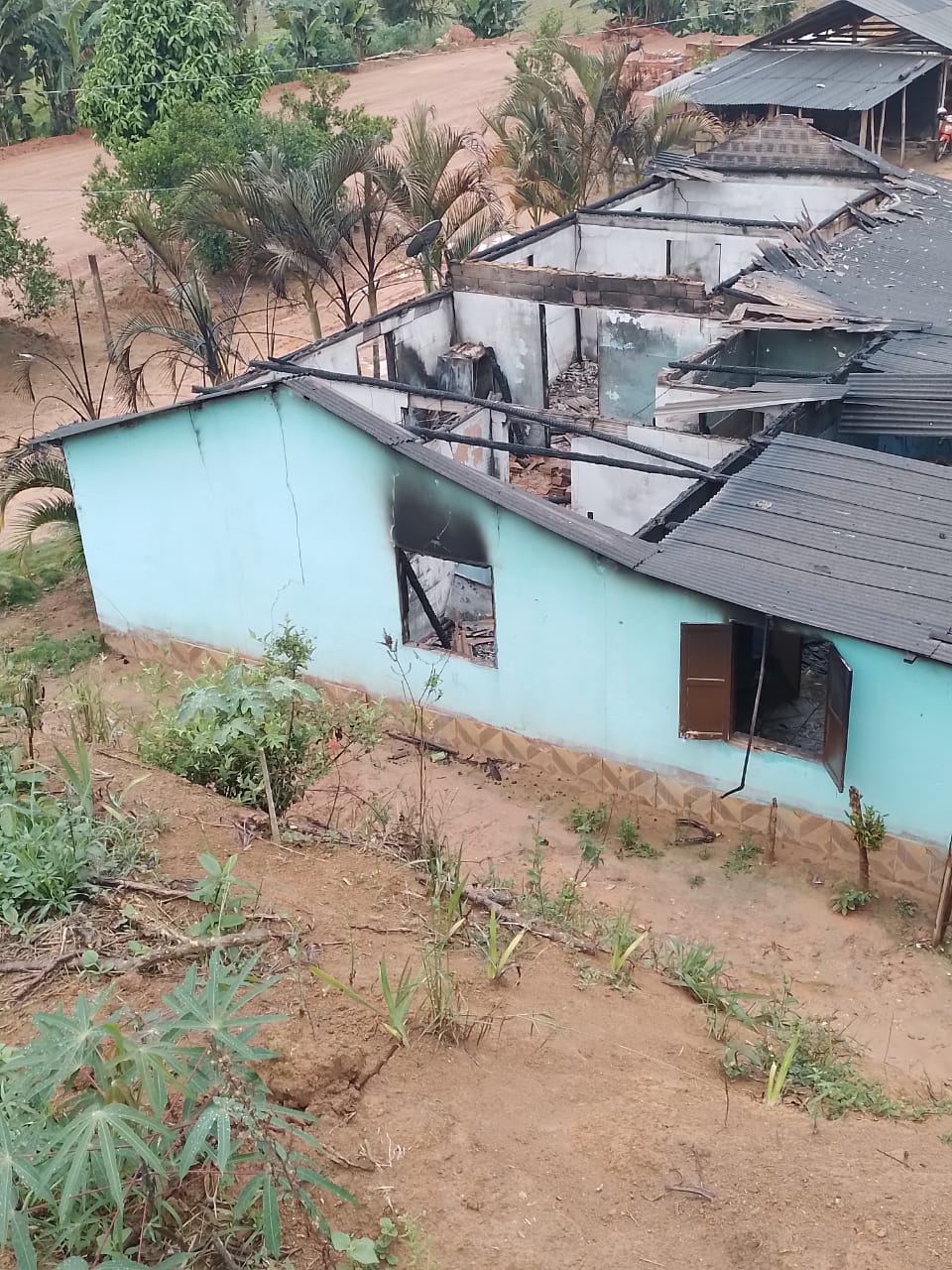 A Gazeta Casa é destruída por incêndio em Santa Maria de Jetibá veja