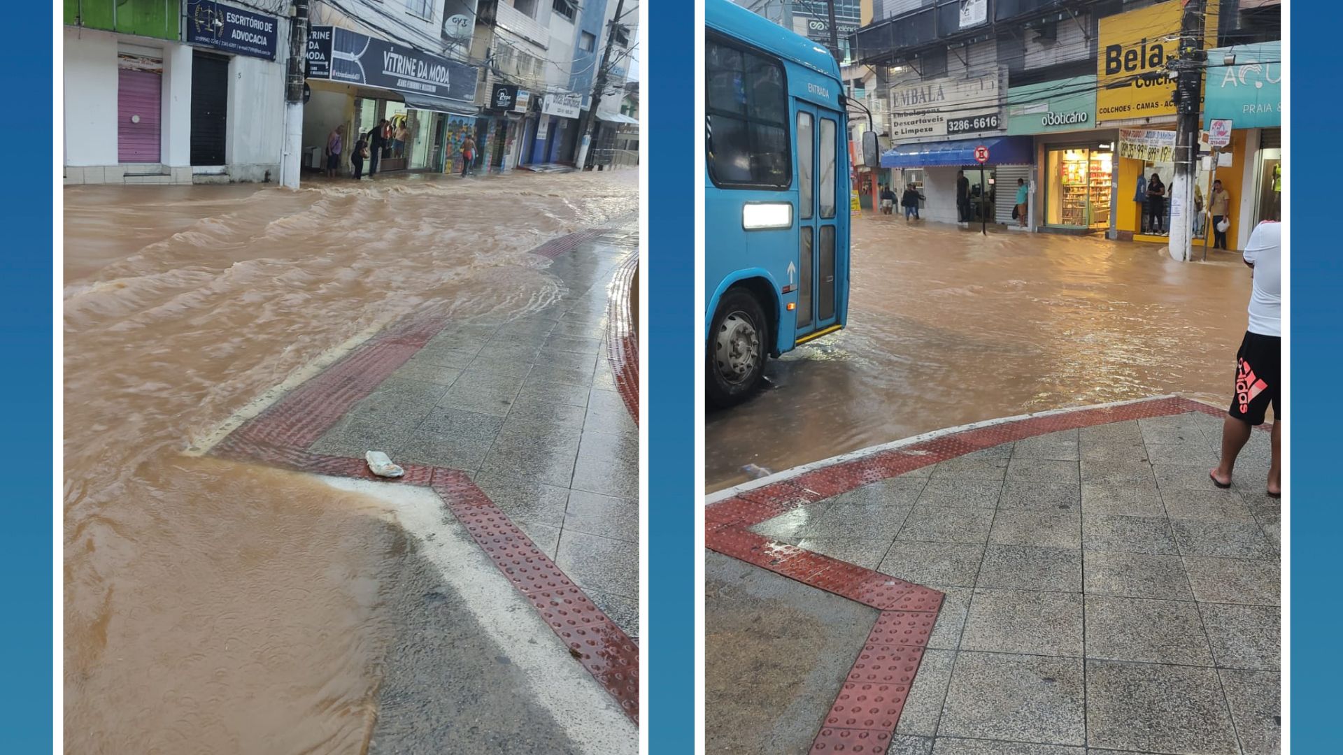 A Gazeta Tempestade Deixa Ruas E Avenidas Alagadas Na Grande Vit Ria