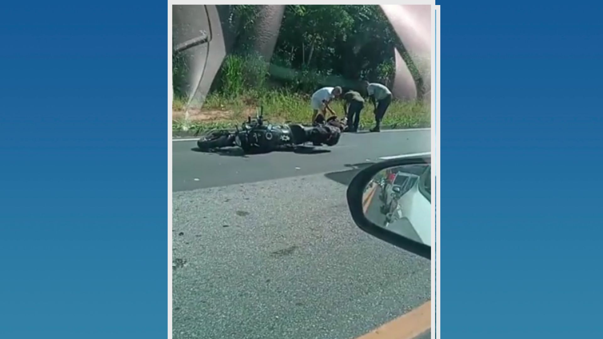 A Gazeta Motociclista Fica Ferido Em Acidente Carro Na Br Em