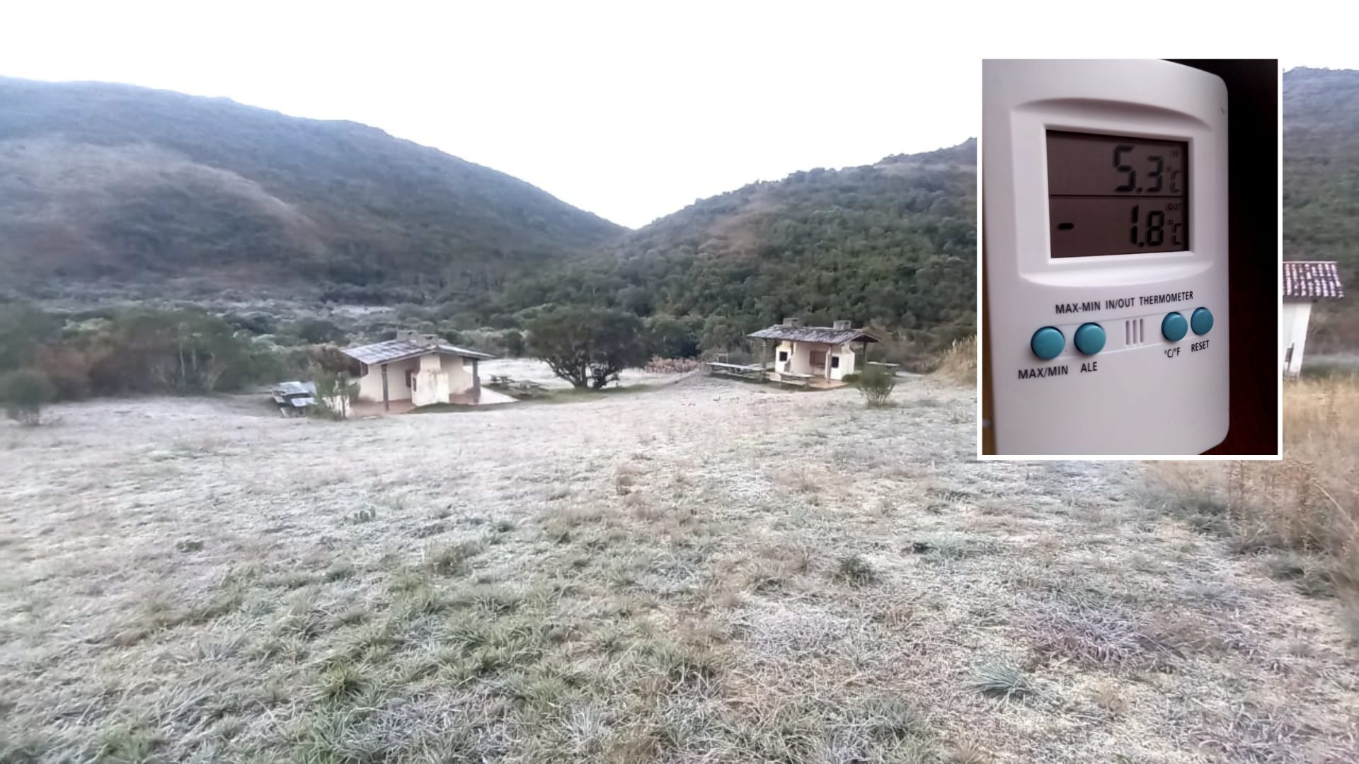 A Gazeta Frio Congelante Regi O Do Es Registra Gelo E Temperatura De