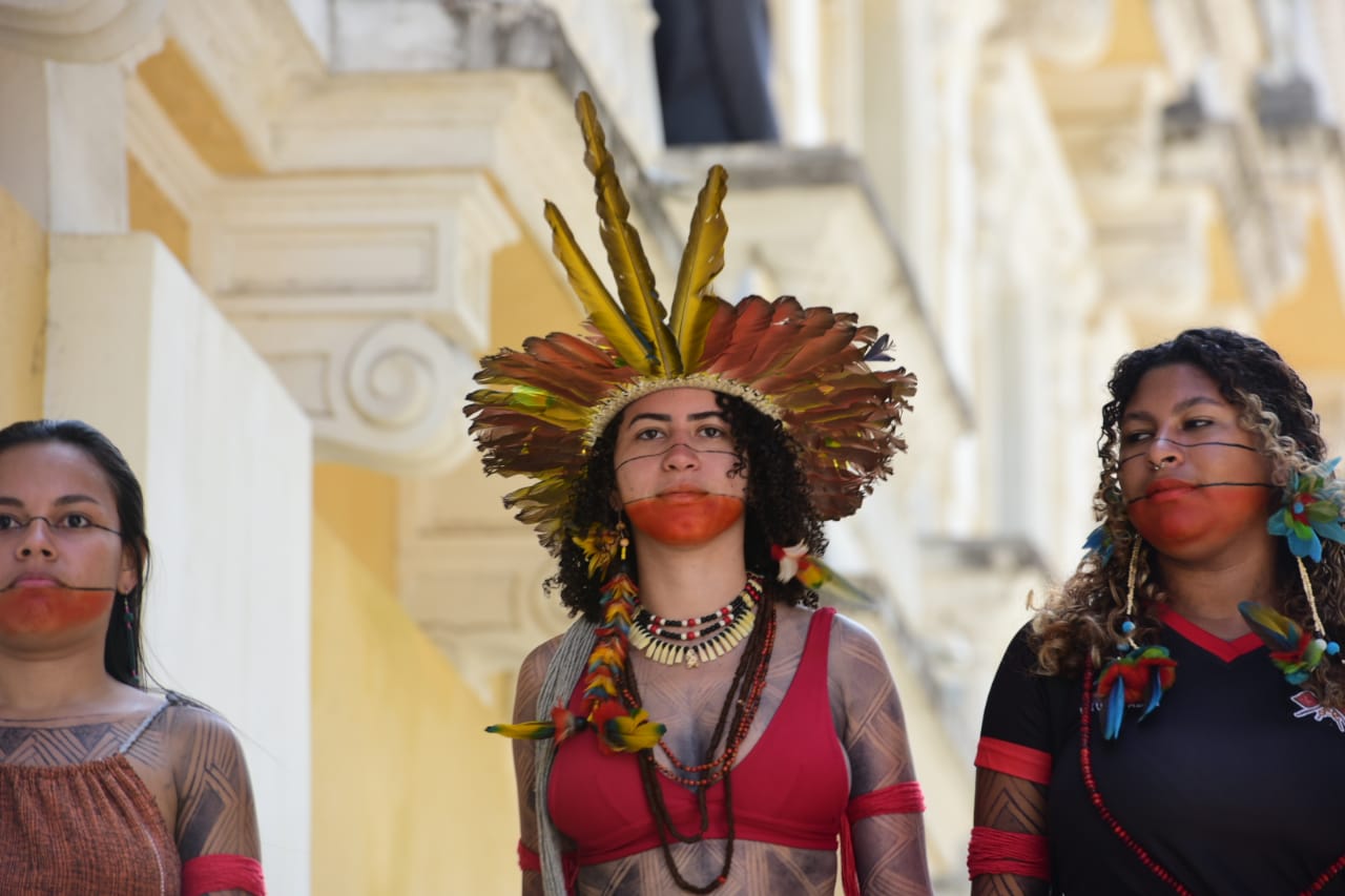 A Gazeta Ind Genas Fazem Manifesta O Contra Marco Temporal Em Vit Ria