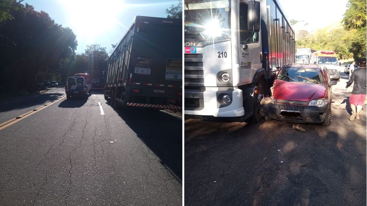 A Gazeta Após batida motorista e motociclista são atropelados em Castelo