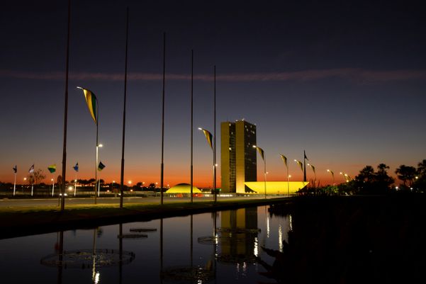 Fachada do Congresso Nacional, em Brasília, que abriga a Câmara dos Deputados e o Senado Federal