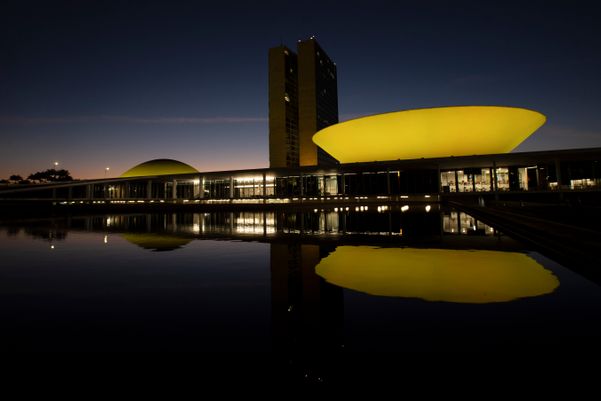 Fachada do Congresso Nacional, em Brasília, que abriga a Câmara dos Deputados e o Senado Federal