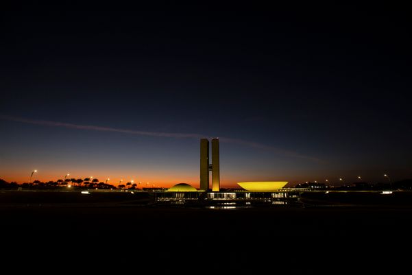 Fachada do Congresso Nacional, em Brasília, que abriga a Câmara dos Deputados e o Senado Federal