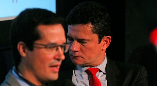 Procurador Deltan Dallagnol e o ministro Sergio Moro