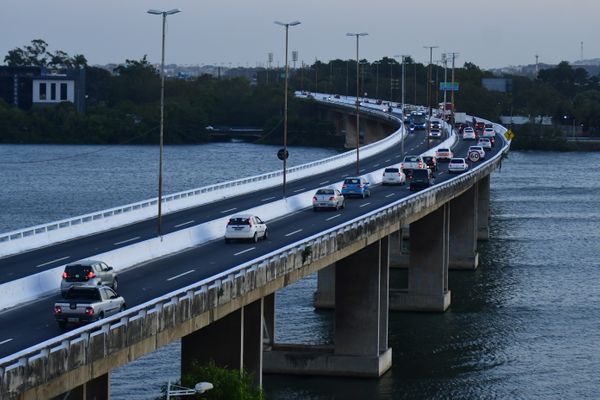 Pontos da Segunda Ponte com obras programadas que sofrerão interferência no trânsito. Crédito: Rodrigo Gavini