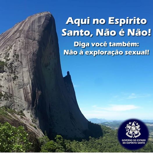 Campanha veiculada em abril contra a exploração sexual. Crédito: Governo do Estado