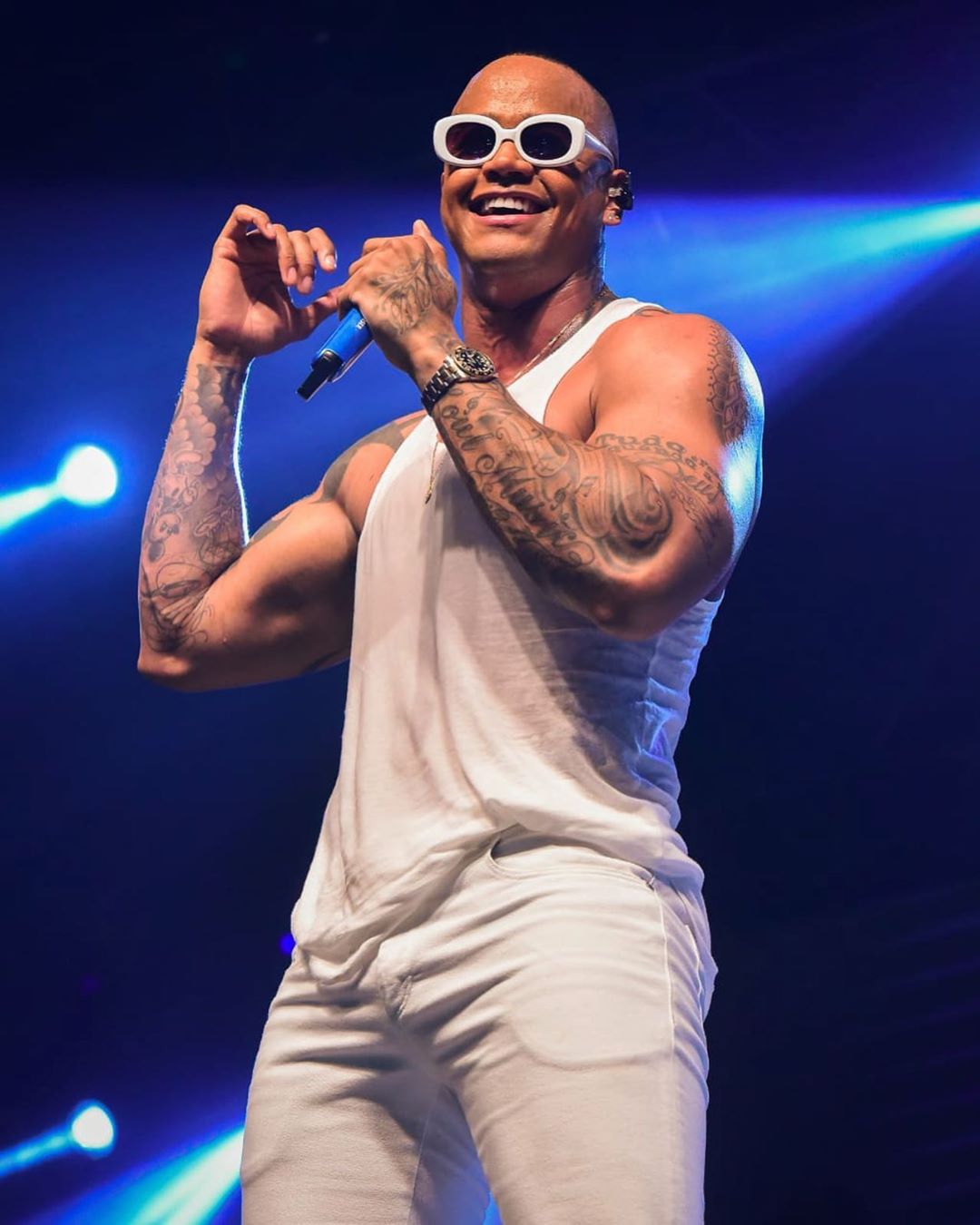 Nego do Borel grava clipe com sósia do ator Dwayne 'The Rock