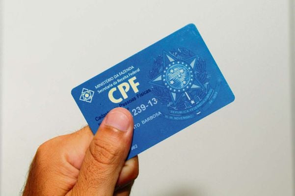CPF: número do documento vai integrar banco de dados junto com RG