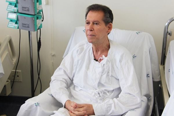 Vamberto, 62, é funcionário público aposentado de BH e sofria de um linfoma terminal. Crédito: Hugo Caldato/Hemocentro RP/Divulgação