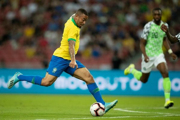Data: 13/10/2019 - Brasil x Nigéria, no segundo jogo preparatório da Seleção Brasileira em Singapura!. Crédito: Lucas Figueiredo/CBF