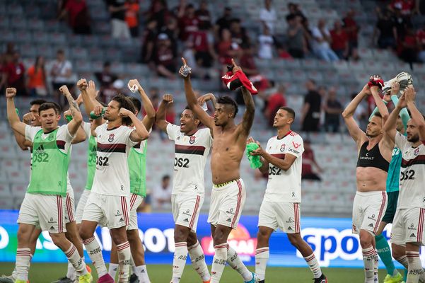 Flamengo venceu o Athletico-PR por 2 a 0 na Arena da Baixada. Crédito: Alexandre Vidal/Flamengo