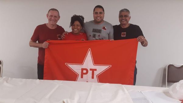 João Coser, Jackeline Rocha, André Lopes e José Carlos Nunes se uniram e garantiram vitória no PT-ES. Crédito: André Lopes/Divulgação