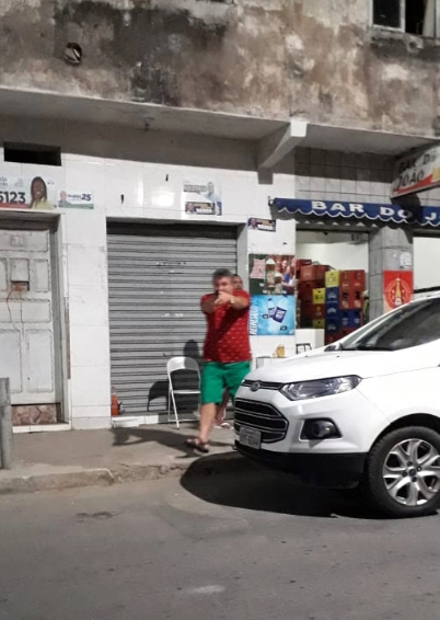 Vítima tirou foto antes do acusado atirar. Crédito: Polícia Civil