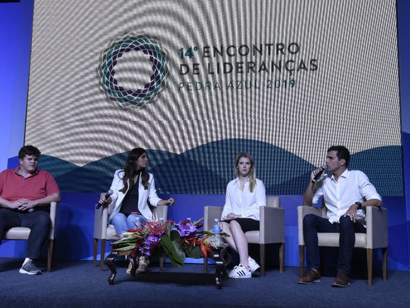Felipe Rigoni, Andréia Sadi, Luísa Canziani e Luiz Lima no Encontro de Lideranças por Carlos Alberto Silva