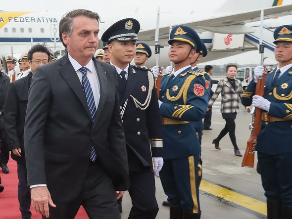 (Pequim - China, 24/10/2019) Presidente da República, Jair Bolsonaro, desembarca no Aeroporto Internacional de Pequim. por Isac Nóbrega/PR