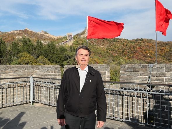 (Pequim - China, 24/10/2019) Presidente da República, Jair Bolsonaro, visita à Grande Muralha. por Isac Nóbrega/PR