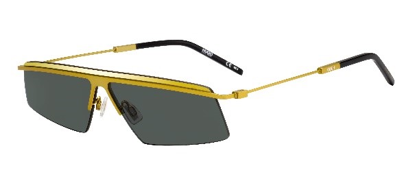 Modelo Hugo Gloss. O metálico tem detalhes delicados na armação frontal e ponteiras. O acessório chama atenção pelo formato geométrico e petit. Preço sugerido: a partir de R$ 286,09 reais por Divulgação