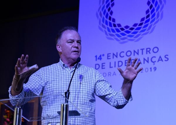 O governador do Espírito Santo, Renato Casagrande (PSB), no Encontro de Lideranças em Pedra Azul - Foto: Carlos Alberto Silva por Carlos Alberto  Silva