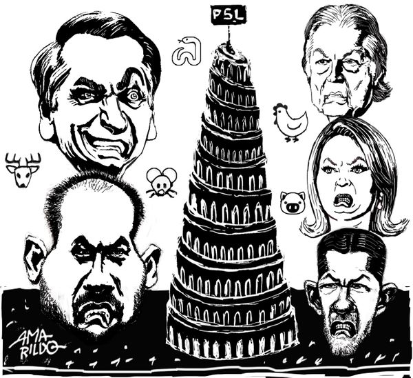 PSL virou Torre de Babel. Crédito: Amarildo