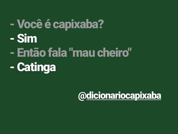 Gírias do capixaba por Divulgação/ Instagram
