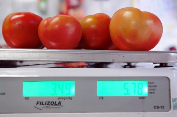 O PL prevê a disponibilização de uma tabela de valores, em quilos, dos produtos oferecidos, ao lado de cada uma das balanças dentro das lojas. Crédito: Vitor Jubini