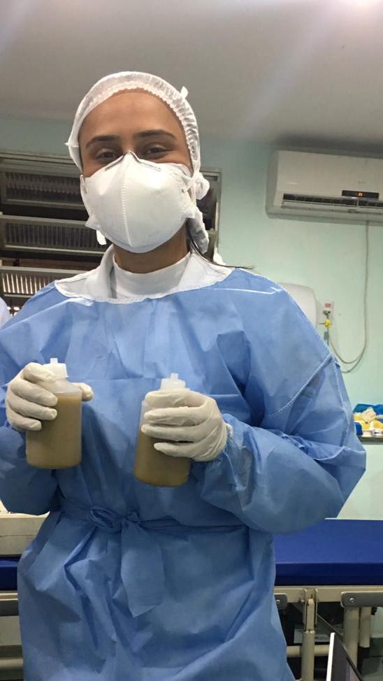 Dra Danielle Filgueira, médica residente em Gastroenterologia que participou do transplante de fezes no Hucam por Divulgação
