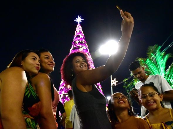 Data: 08/11/2019 - ES - Serra - Árvore de Natal no Parque d Cidade, na Serra - Editoria: Cidades - Foto: Fernando Madeira - GZ por Natal