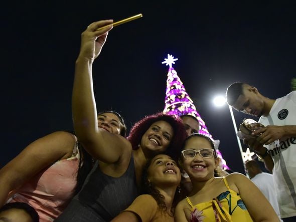 Data: 08/11/2019 - ES - Serra - Árvore de Natal no Parque d Cidade, na Serra - Editoria: Cidades - Foto: Fernando Madeira - GZ por Natal