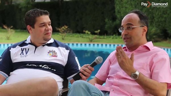 Dilhermano Gonçalves, ex-divulgador da Telexfree, com Carlos Luiz, diretor da Pay Diamond. Crédito: Reprodução/Internet