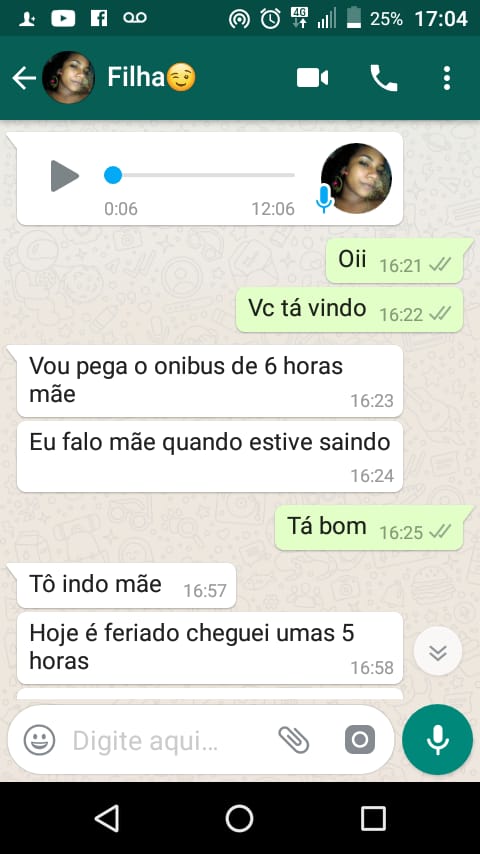 Mãe de adolescente morta diz que assassino fingiu ser a menina por WhatsApp. Crédito: Acervo pessoal