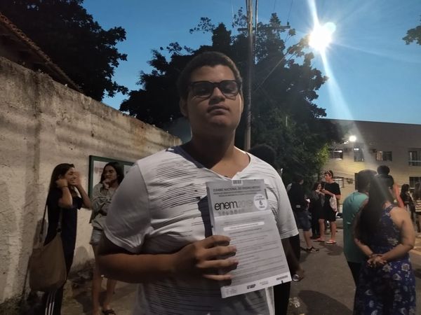 Rafael Campos, 18, fez o Enem 2019 . Crédito: Elis Carvalho