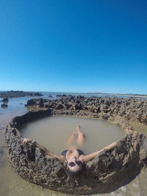 Praia de Gramuté, piscinas naturais, Aracruz. Crédito: Mychael Santos
