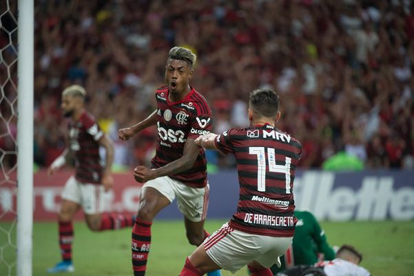 Bruno Henrique marcou dois gols para o Flamengo diante do Vasco. Crédito: Alexandre Vidal/Flamengo