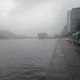 Chuva e tempo fechado no Centro de Vitória