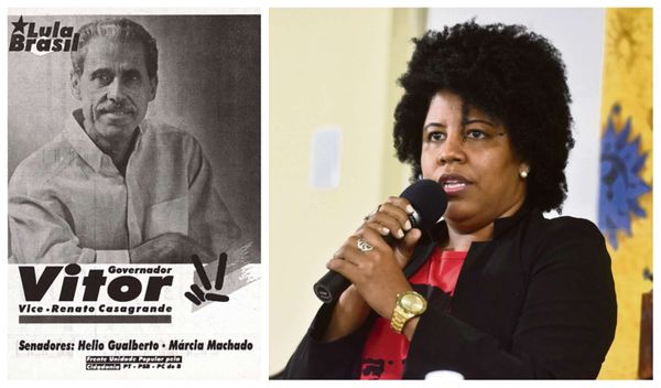 Em 1994, Vitor Buaiz tornou-se o primeiro candidato do PT eleito governador de um Estado brasileiro; em 2018, a candidata petista ao governo, Jackeline Rocha, teve somente 7,4% dos votos. Crédito: Reprodução Jornal A Gazeta e Fernando Madeira