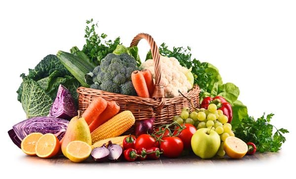 Alimentos saudáveis: legumes, verduras e frutas
