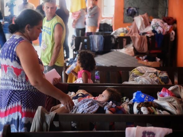 Vítimas das chuvas em abrigos no bairro Novo Horizonte, em Cariacica por Vitor Jubini | A Gazeta