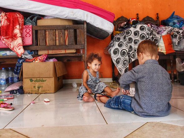 Vítimas das chuvas em abrigos no bairro Novo Horizonte, em Cariacica por Vitor Jubini | A Gazeta