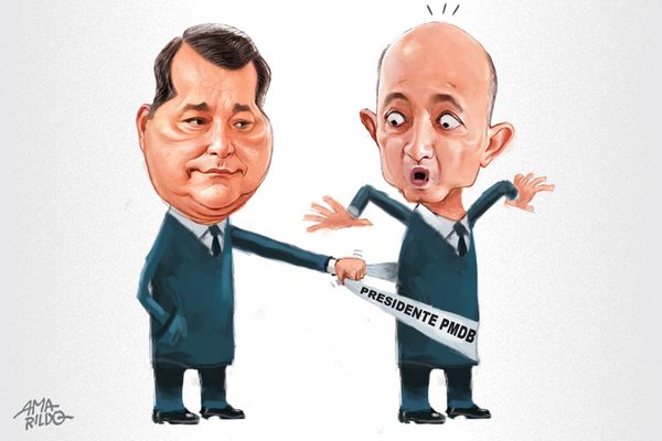Marcelino quer tirar de Lelo o cargo de presidente regional do MDB no Espírito Santo. Crédito: Amarildo