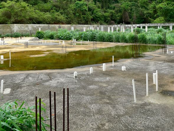 Data: 25/11/2019 - ES - Vitória - Esqueleto do que seria uma creche, em Tabuazeiro, Vitória - Obras Federais paradas no ES - Editoria: Economia - Foto: Fernando Madeira - GZ por Fernando Madeira