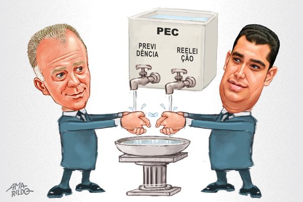 Casagrande e Erick Musso: uma mão lava a outra. Crédito: Amarildo