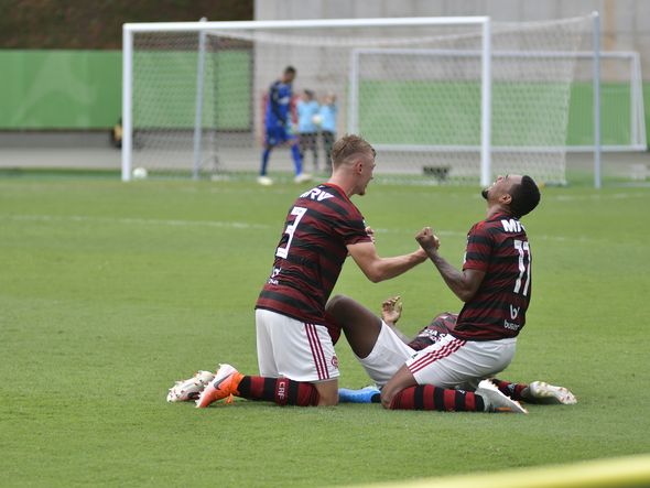 Data: 01/12/2019 - ES - Cariacica - Final do Campeonato Brasileiro Sub 20, entre Palmeiras e Flamengo. O time Rubro Negro sagrou-se campeão, vencendo por 3 x 0, no Kleber Andrade - Editoria: Esportes - Foto: Fernando Madeira - GZ por Fernando Madeira