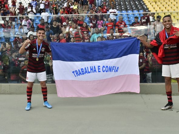 Data: 01/12/2019 - ES - Cariacica - Final do Campeonato Brasileiro Sub 20, entre Palmeiras e Flamengo. O time Rubro Negro sagrou-se campeão, vencendo por 3 x 0, no Kleber Andrade - Editoria: Esportes - Foto: Fernando Madeira - GZ por Fernando Madeira