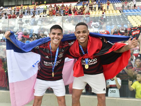 Data: 01/12/2019 - ES - Cariacica - Final do Campeonato Brasileiro Sub 20, entre Palmeiras e Flamengo. O time Rubro Negro sagrou-se campeão, vencendo por 3 x 0, no Kleber Andrade - Editoria: Esportes - Foto: Fernando Madeira - GZ por Fernando Madeira