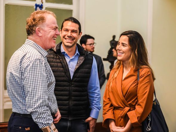03/12/2019 - Marcus Buaiz e Wanessa Camargo visitam o Palácio Anchieta para dar os parabéns a Renato Casagrande por Hélio Filho/Secom