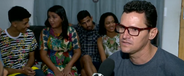 Edvaldo Barros fala sobre a esposa enquanto mãe. Crédito: Reprodução/TV Gazeta